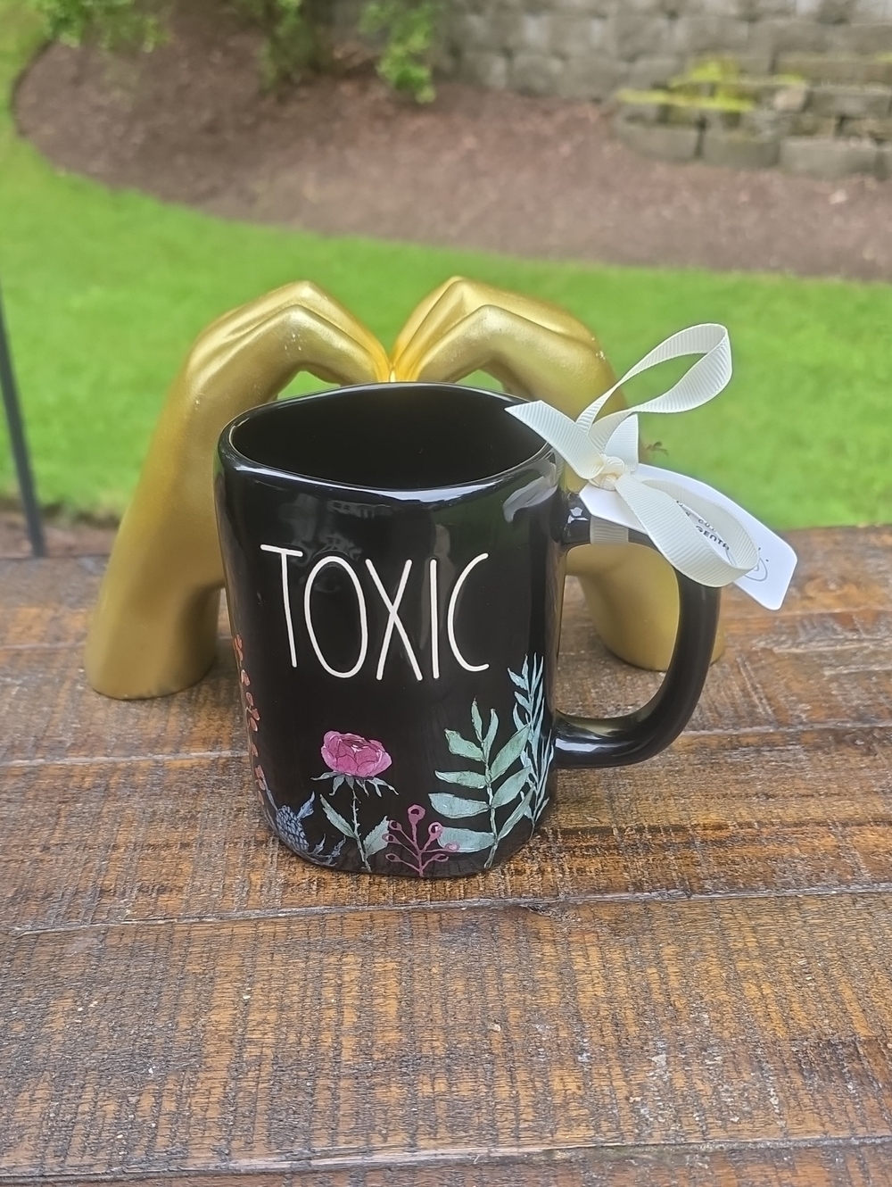 Rae Dunn Floral TOXIC Mug